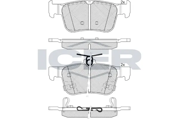Brake Pad Set, disc brake 182315