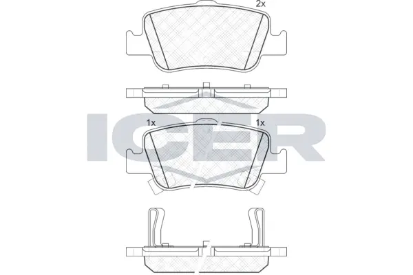 Brake Pad Set, disc brake 181870