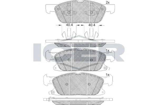 Brake Pad Set, disc brake 182250