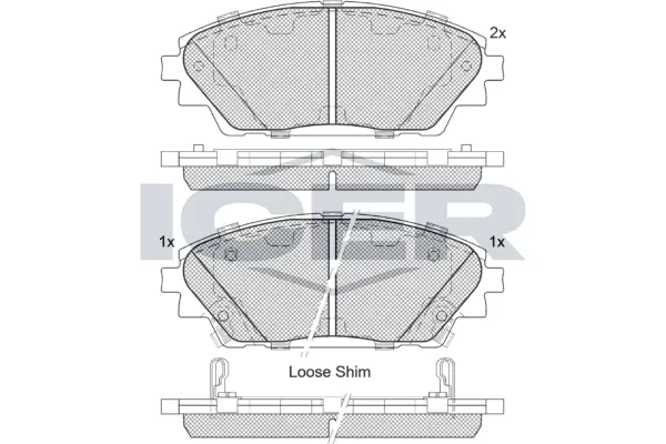 Brake Pad Set, disc brake 182171