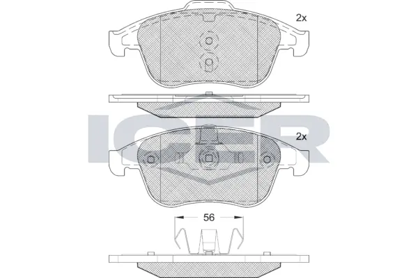 Brake Pad Set, disc brake 181918-208