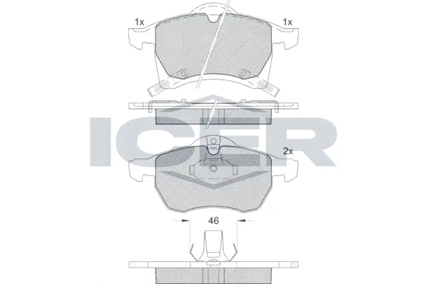 Brake Pad Set, disc brake 181248