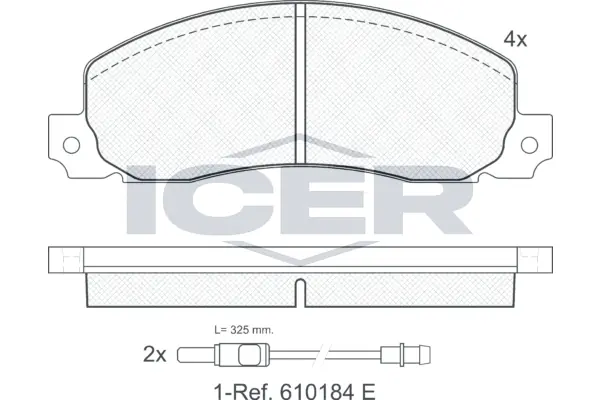 Brake Pad Set, disc brake 140620
