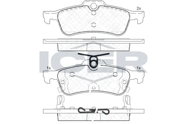 Brake Pad Set, disc brake 182101