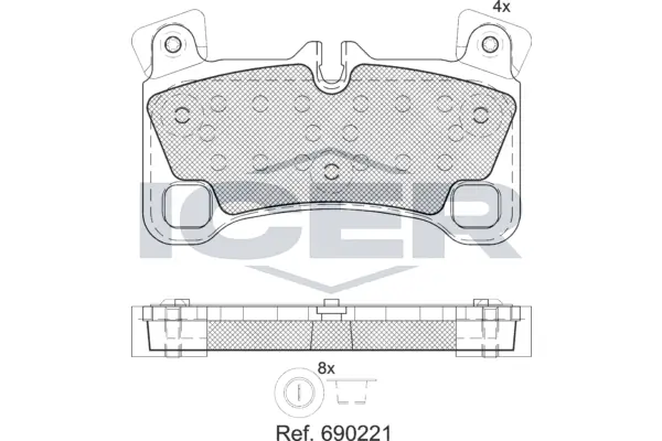 Brake Pad Set, disc brake 181922