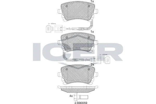 Brake Pad Set, disc brake 181674
