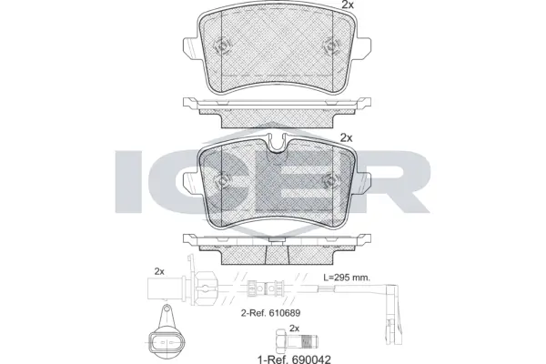 Brake Pad Set, disc brake 181986