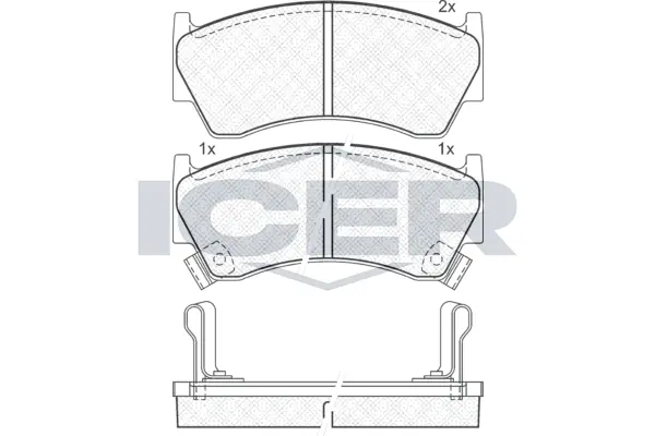 Brake Pad Set, disc brake 181094