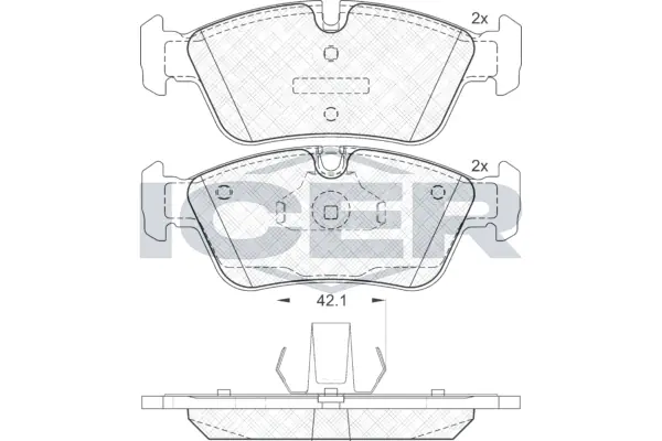 Brake Pad Set, disc brake 181295