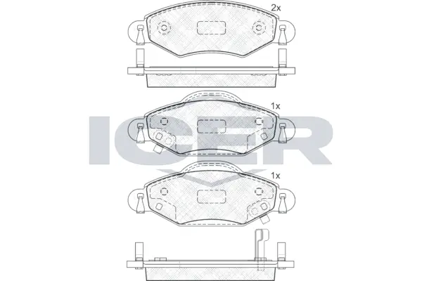 Brake Pad Set, disc brake 181587