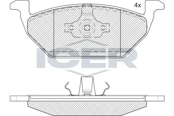 Brake Pad Set, disc brake 181184