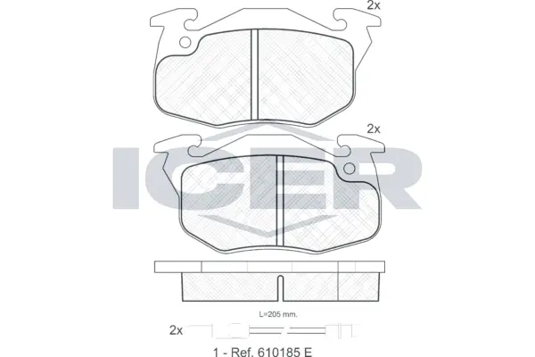 Brake Pad Set, disc brake 180633