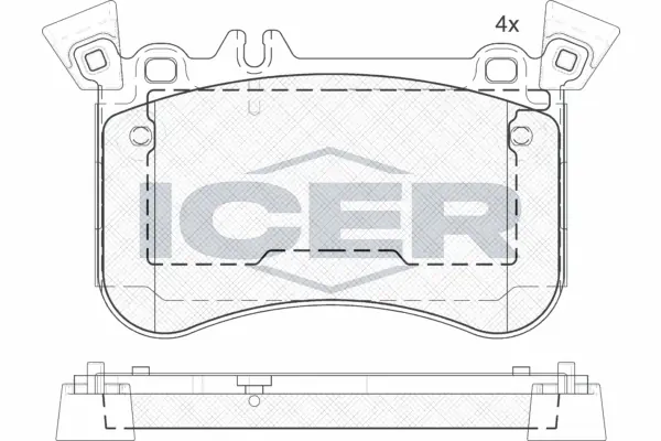 Brake Pad Set, disc brake 182042-203