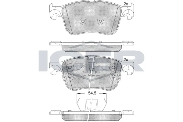 Brake Pad Set, disc brake 182321