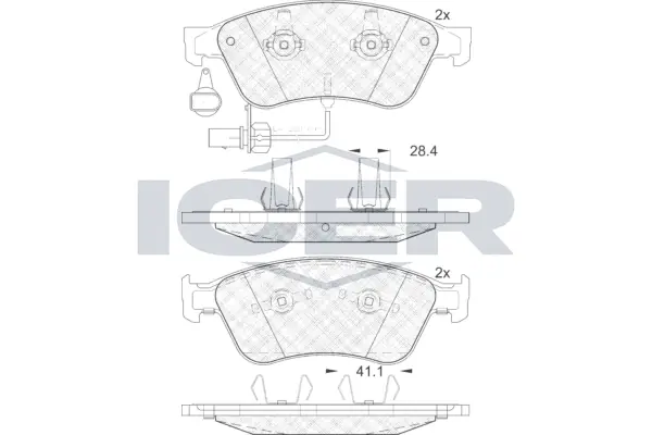 Brake Pad Set, disc brake 181725