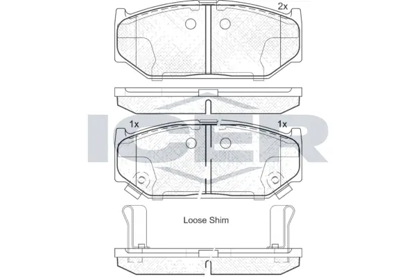 Brake Pad Set, disc brake 182045