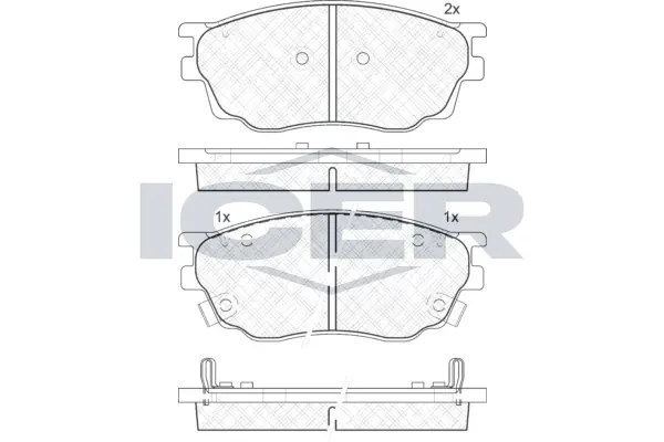 Brake Pad Set, disc brake 181542