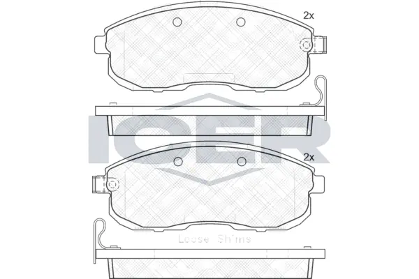 Brake Pad Set, disc brake 181882-200