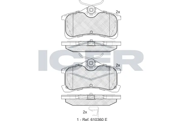Brake Pad Set, disc brake 181728