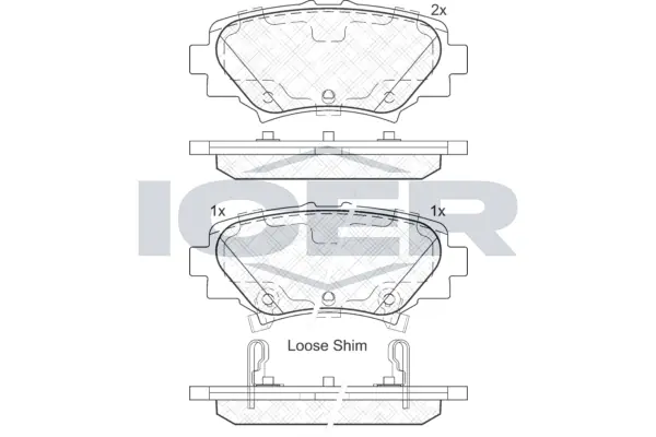 Brake Pad Set, disc brake 182169
