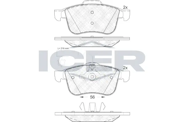 Brake Pad Set, disc brake 181772
