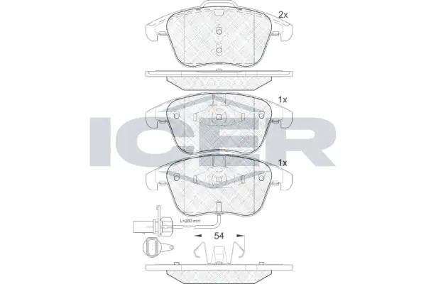 Brake Pad Set, disc brake 181864