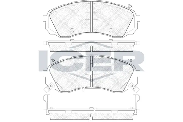 Brake Pad Set, disc brake 181911