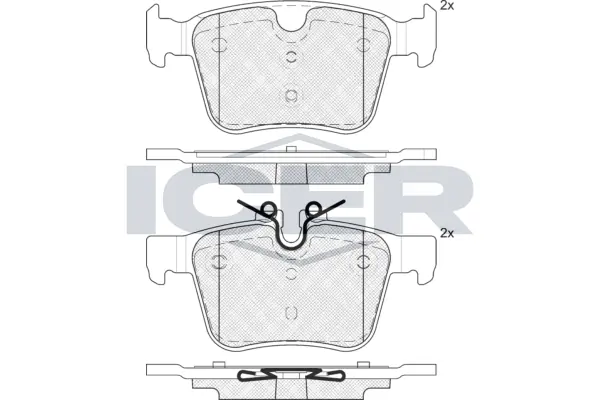 Brake Pad Set, disc brake 182232-200