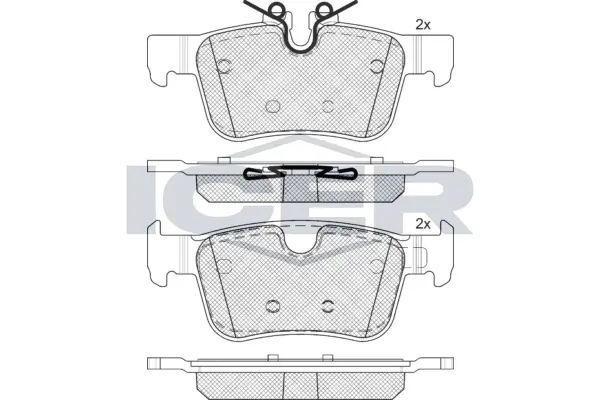 Brake Pad Set, disc brake 182327