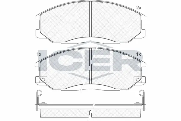 Brake Pad Set, disc brake 181372