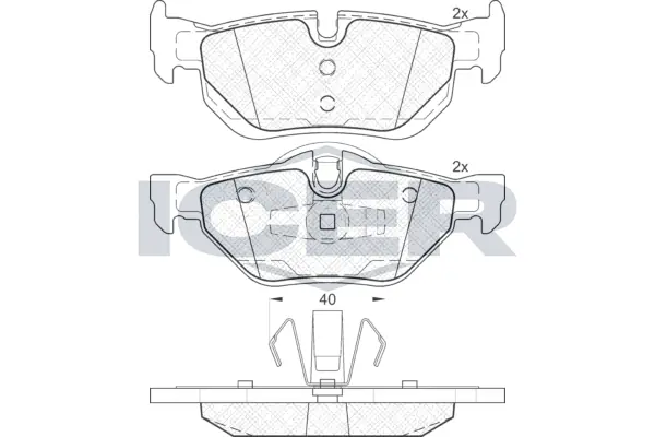 Brake Pad Set, disc brake 181663