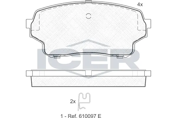 Brake Pad Set, disc brake 181715