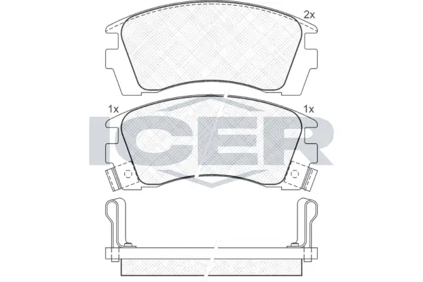 Brake Pad Set, disc brake 180984