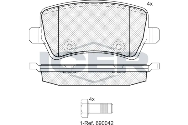 Brake Pad Set, disc brake 181776