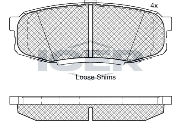 Brake Pad Set, disc brake 181875