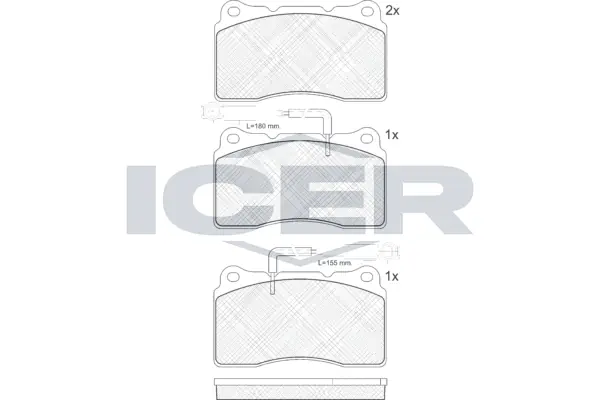 Brake Pad Set, disc brake 181730
