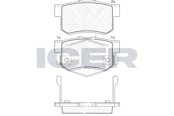Brake Pad Set, disc brake 181187