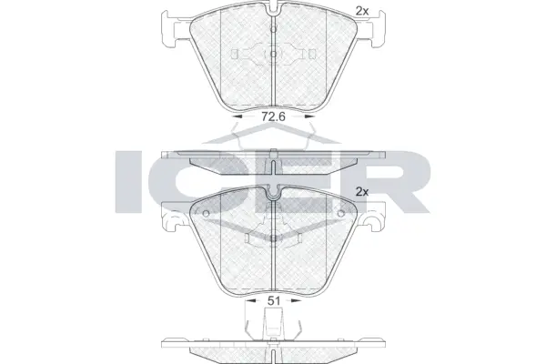 Brake Pad Set, disc brake 181992