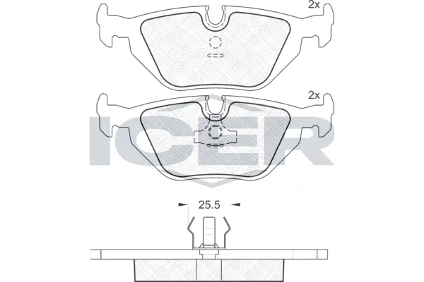 Brake Pad Set, disc brake 180802