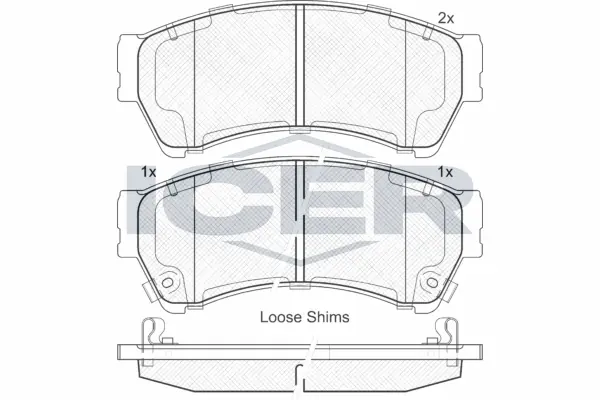Brake Pad Set, disc brake 181868