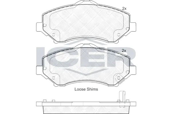 Brake Pad Set, disc brake 181908-201