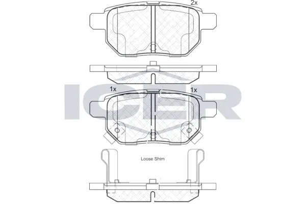 Brake Pad Set, disc brake 181899
