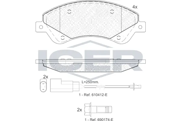 Brake Pad Set, disc brake 141792