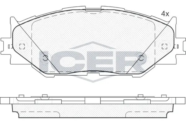 Brake Pad Set, disc brake 181750