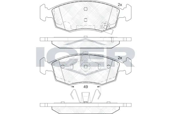 Brake Pad Set, disc brake 182032