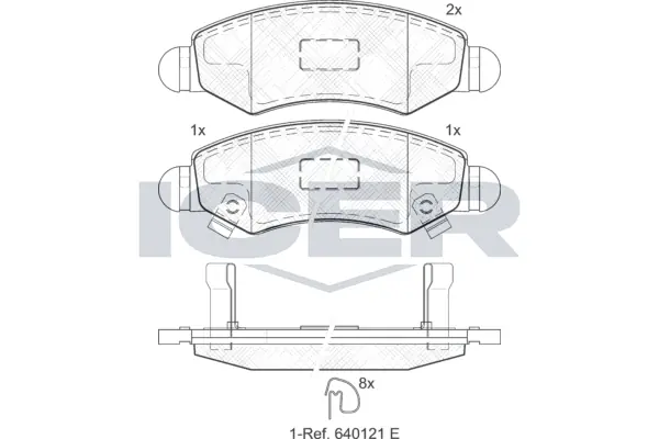 Brake Pad Set, disc brake 181731