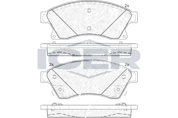 Brake Pad Set, disc brake 181942