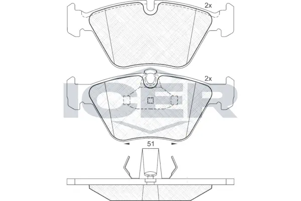 Brake Pad Set, disc brake 181296