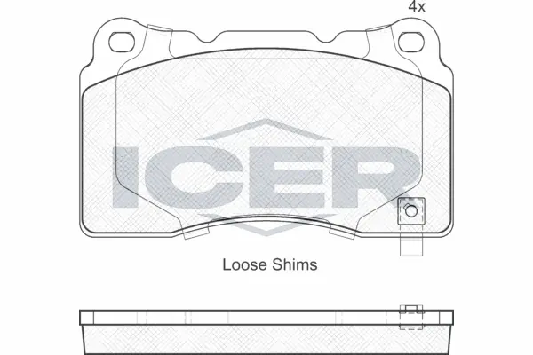 Brake Pad Set, disc brake 181990