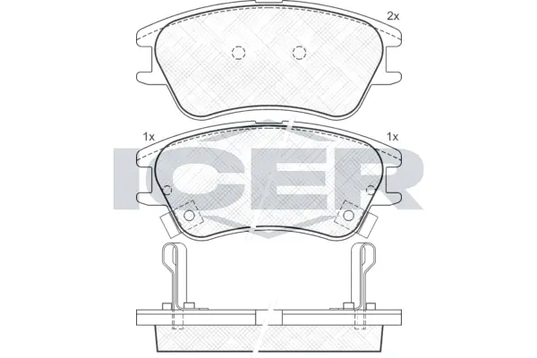 Brake Pad Set, disc brake 181557